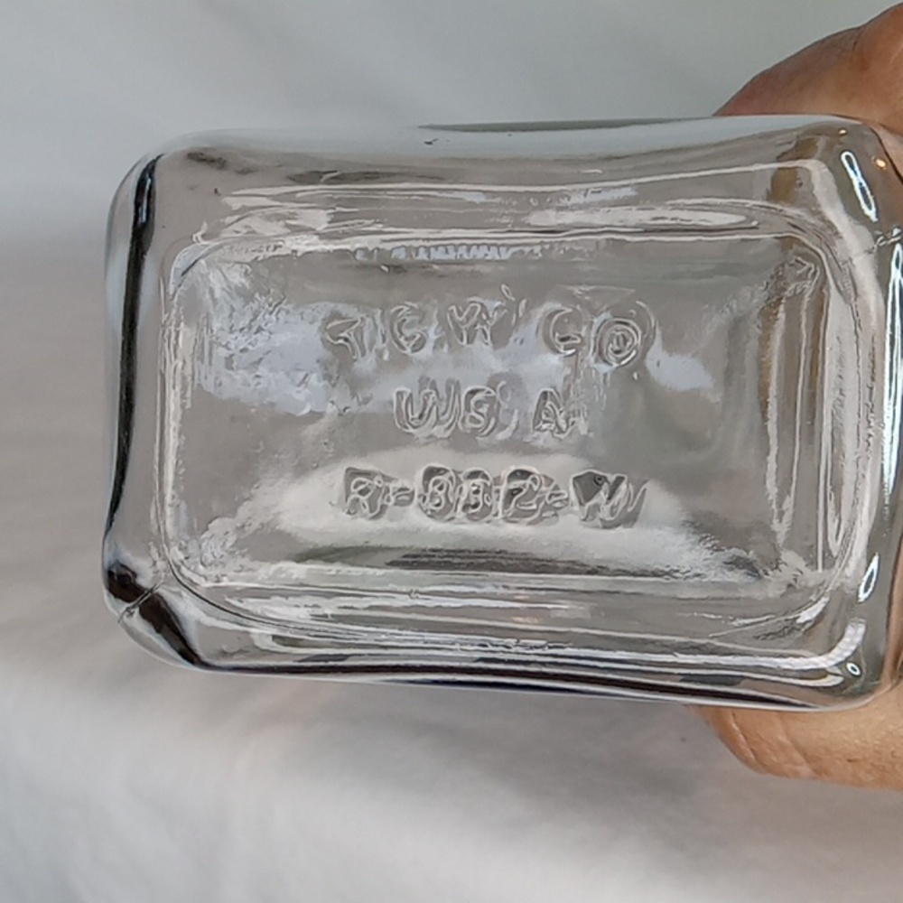 Vintage 70's MCM Retro Typographic  Moonshine Liquor Decanter Batware With Cork - Picture 4 of 4
